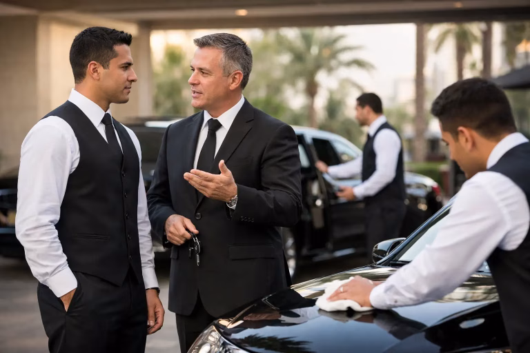 تدريب موظفي صف السيارات ومعيار الخدمة