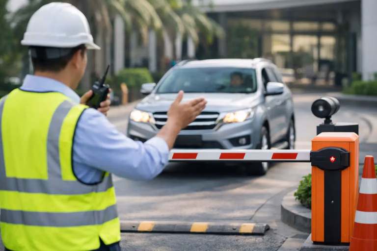 تنفيذ مسار استقبال المركبات باحترافية
