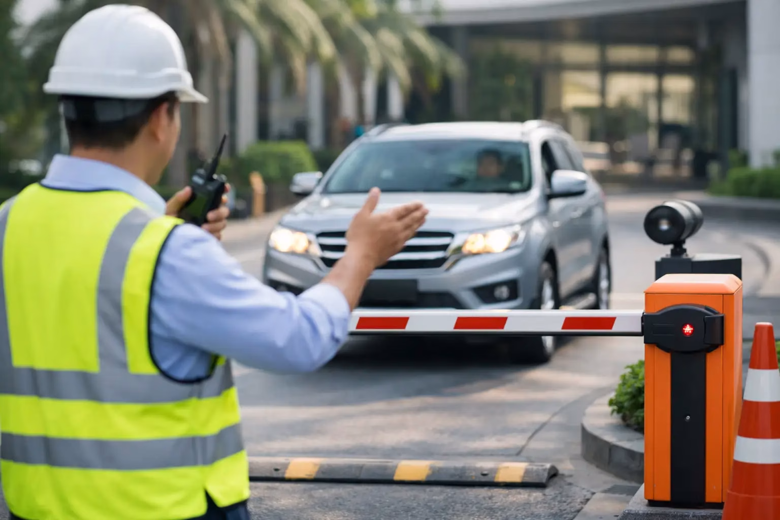 تنفيذ مسار استقبال المركبات باحترافية
