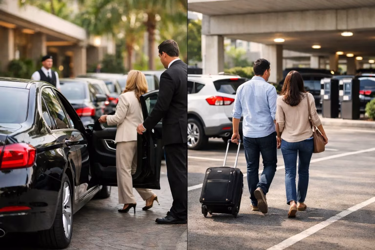 صف السيارات أم المواقف الذاتية for Guest Arrival
