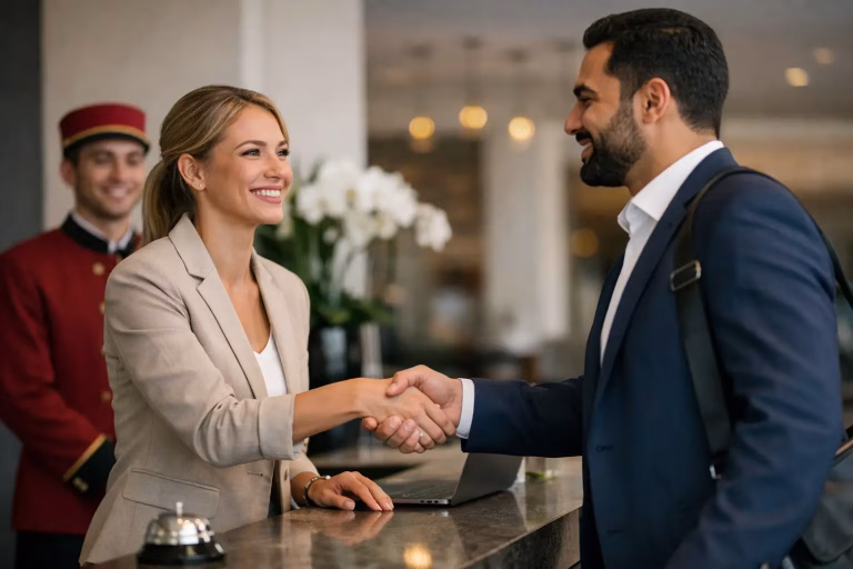 كيف ترفع المنشأة مستوى الترحيب عند الوصول