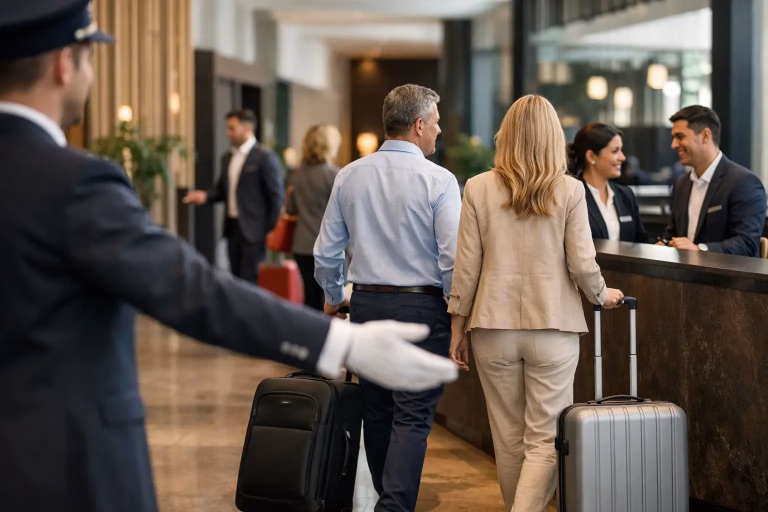 تنظيم وصول الزوار for High-Volume Guest Arrivals