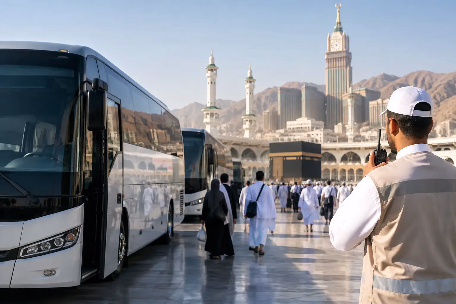 لوجستيات مواقف الحج في مكة للمنشآت والضيافة